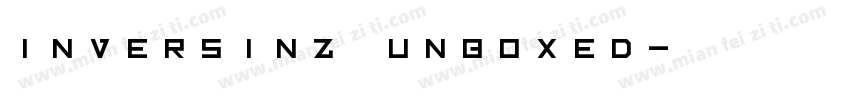 inversinz unboxed字体转换